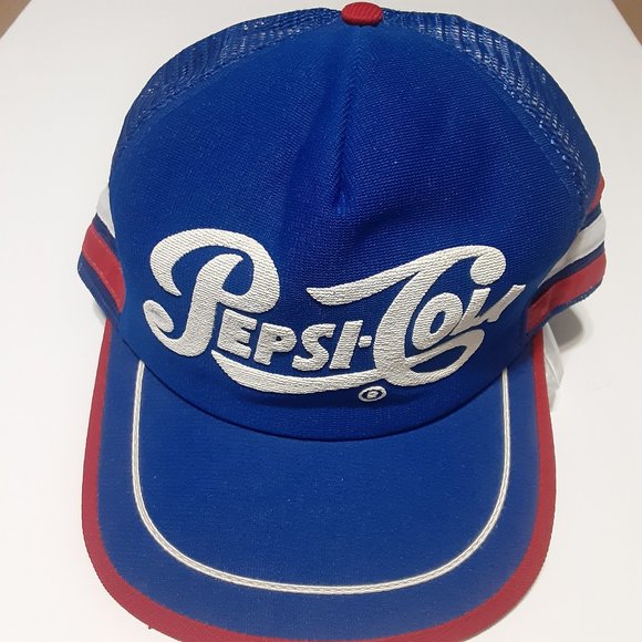 Pepsi Other - Pepsi-Cola 3 Stripe VTG Trucker Style Snapback Made in USA Hat/Cap